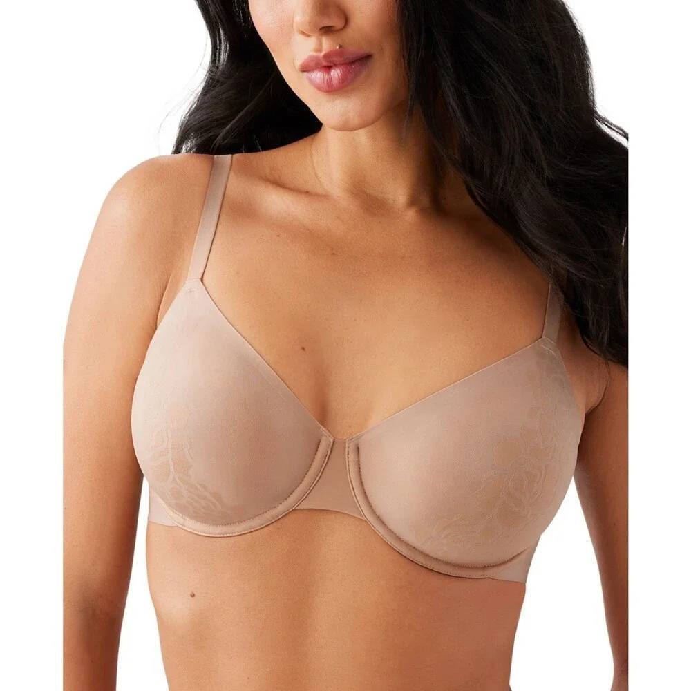 Wacoal Bra 40C Beige Nude Confidence Boost Full Figure Underwire Unpadded